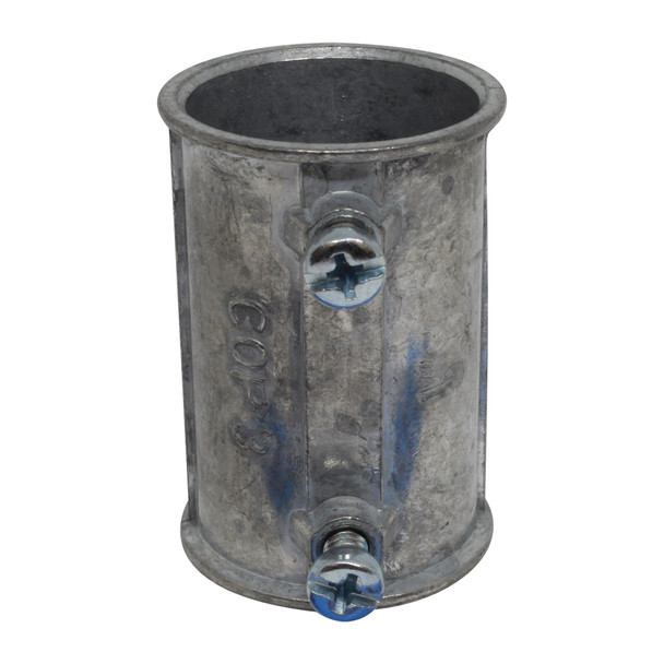 Con-X Paquete 200 Coples Americanos de Zinc 1 Pulgada para Tubo Conduit de Pared Delgada 100-COPZ100x200