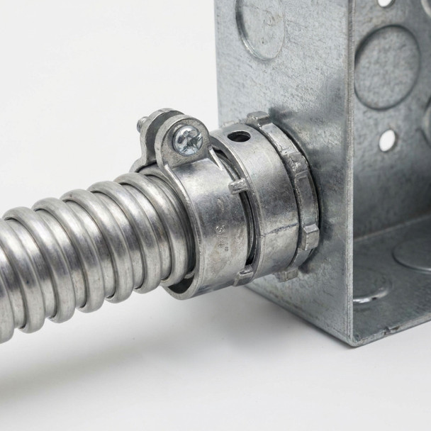 Con-X Paquete 216 Pzas Conector Recto para Tubo Flexible 3/4" Zinc 100-CRTF034x216