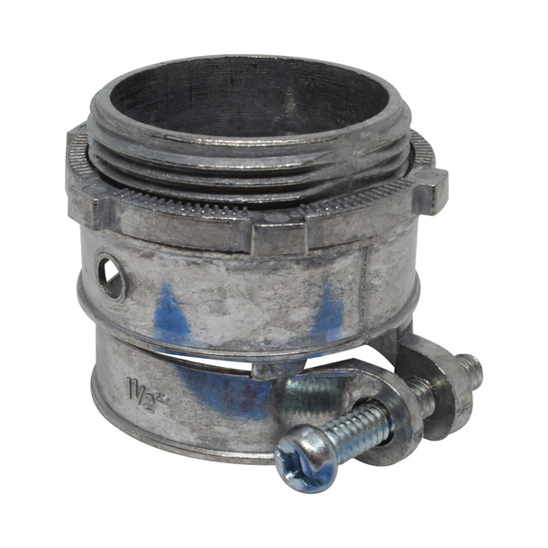 Con-X Paquete 56 Pzas Conector Recto para Tubo Flexible 1 1/2" Zinc 100-CRTF112x56