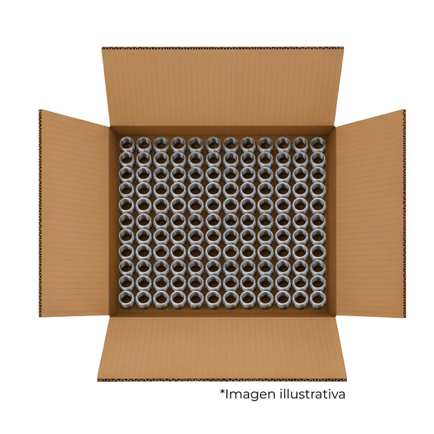 Con-X Paquete de 100 Reducciones Bushing de Acero Roscadas 1 pulg a 3/4 pulg 100-RED10034x100