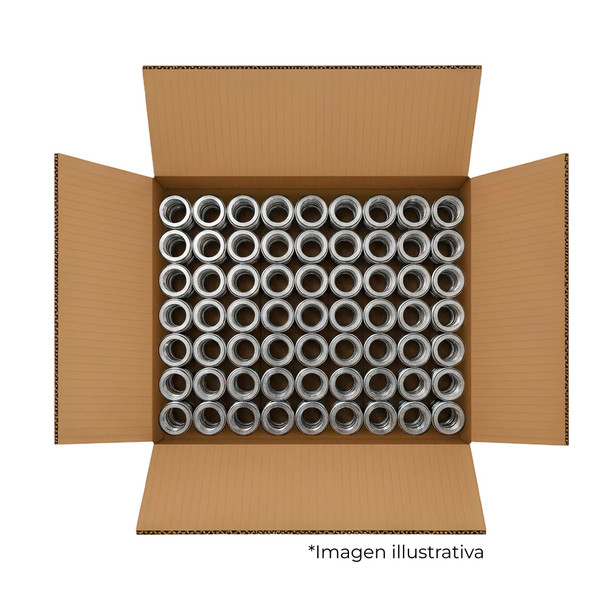 Con-X Paquete de 50 Reducciones Bushing de Acero Roscadas 2 pulg a 1 1/2 pulg 100-RED200112x50