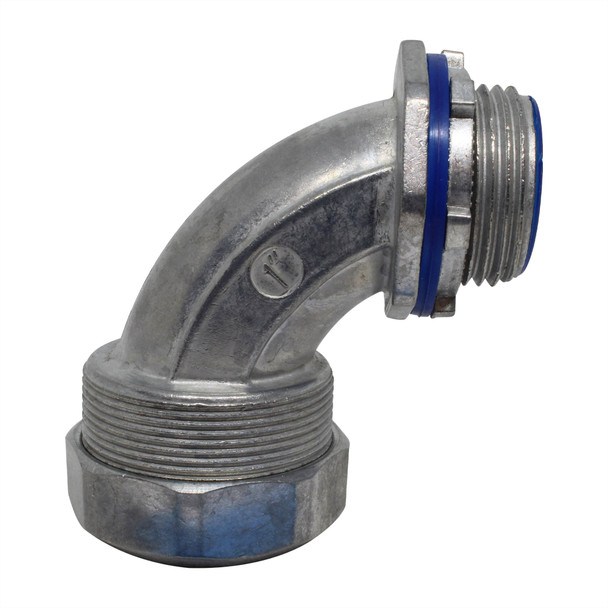 Con-X Paquete 50 Conectores Curvos 90° Tubo Flexible 1 pulg 200-CCTL100x50