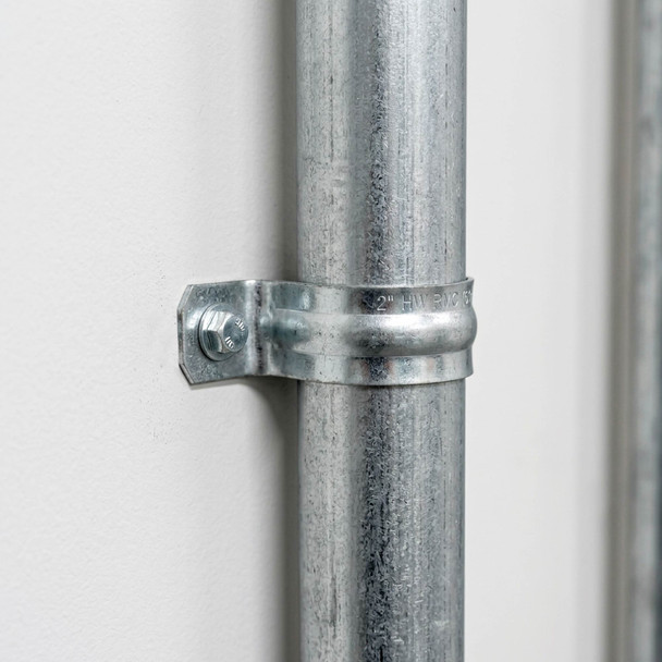Con-X Paquete 100 Abrazaderas para Tubo Conduit 2 Pulgadas Pared Gruesa 500-AUPG200x100