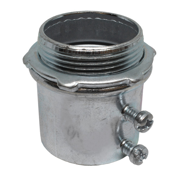 Con-X Paquete 50 Conectores Tipo Americano Para Tubo Conduit 1 1/2 Pulgada Acero 300-CONS112x50