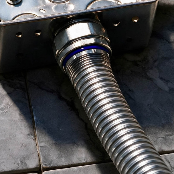 Con-X Tubo Conduit Flexible Galvanizado 1 1/4” Paquete 30 m Uso Interior 200-TCFG114x30
