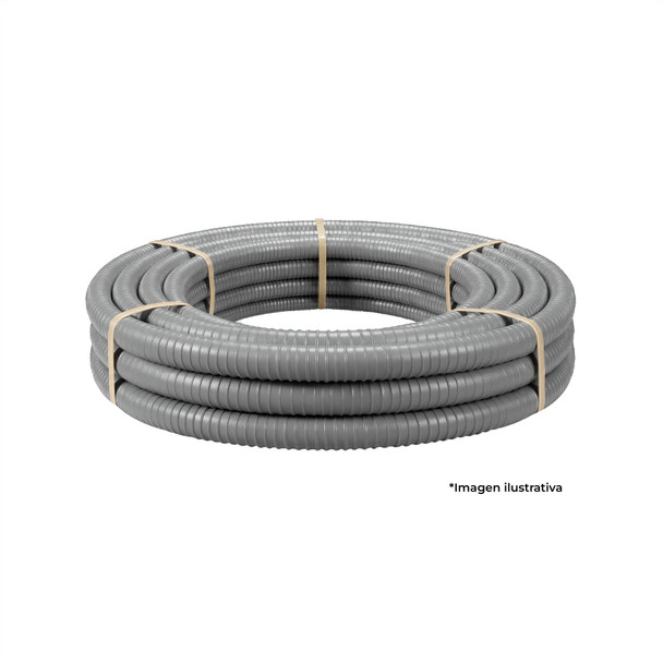 Con-X Tubo Flexible Liquidtight Tipo SLFS 2 1/2 pulg Acero Galvanizado PVC UV Paquete 25 m 200-TFL212x25