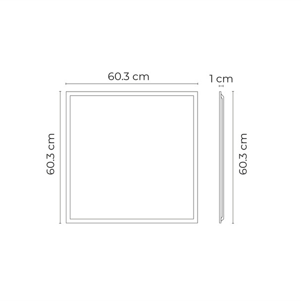 Illux Lámpara Panel LED Flat 40W Empotrable Suspendible IP65 Luz Neutra 4000K 3200lm TL-4740
