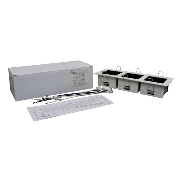 Illux Lámpara Cuadro De Empotrar En Techo Blanco Negro 3X50 W Max 127 V TH-4232