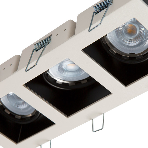 Illux Lámpara Cuadro De Empotrar En Techo Blanco Negro 3X50 W Max 127 V TH-4232