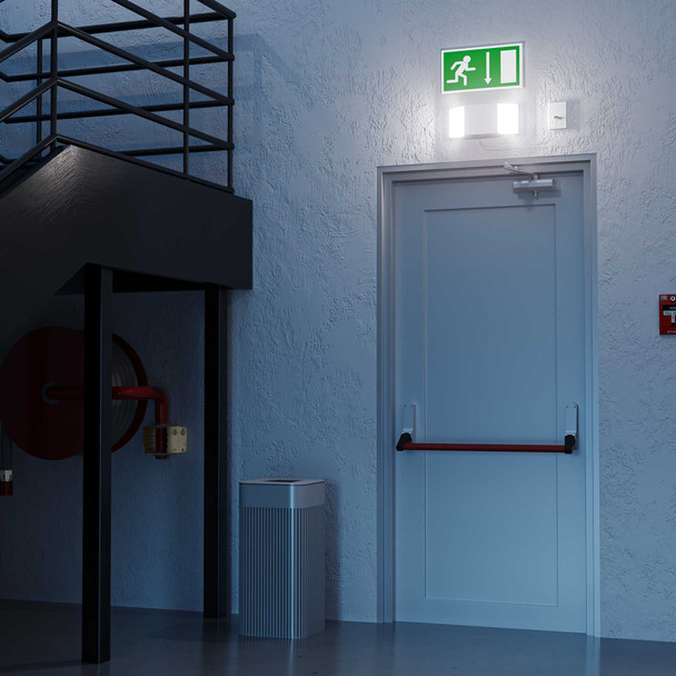 Illux Lámpara Led De Emergencia De Sobreponer En Muro 2X1.2 W 120 V / 277 V ML-1601