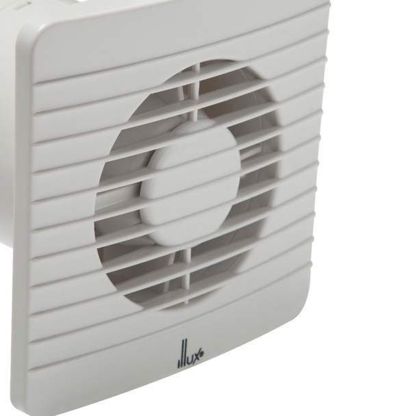 Illux Extractor De Aire Cuadrado 4" De Empotrar En Techo/Muro 12 W 110 V VT-1904