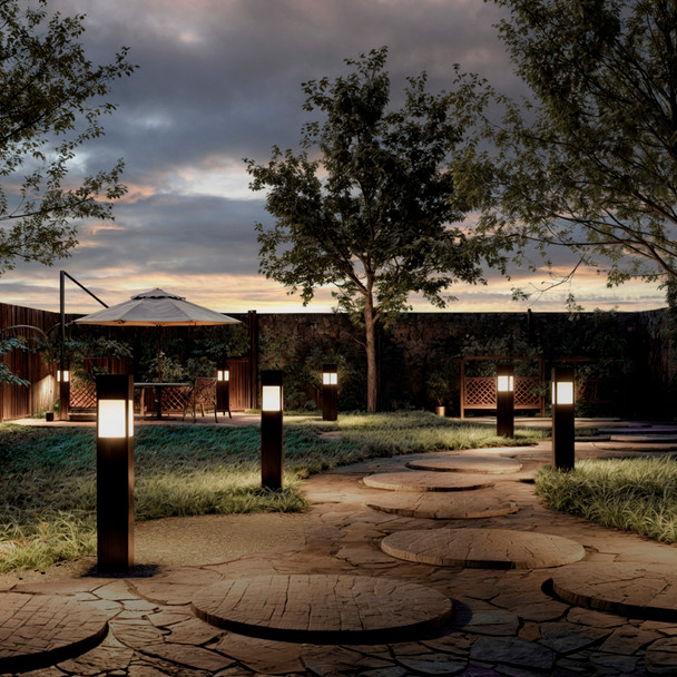 Illux Lámpara Led Solar De Sobreponer En Piso 1.5 W 5 V- Panel Solar PS-4301