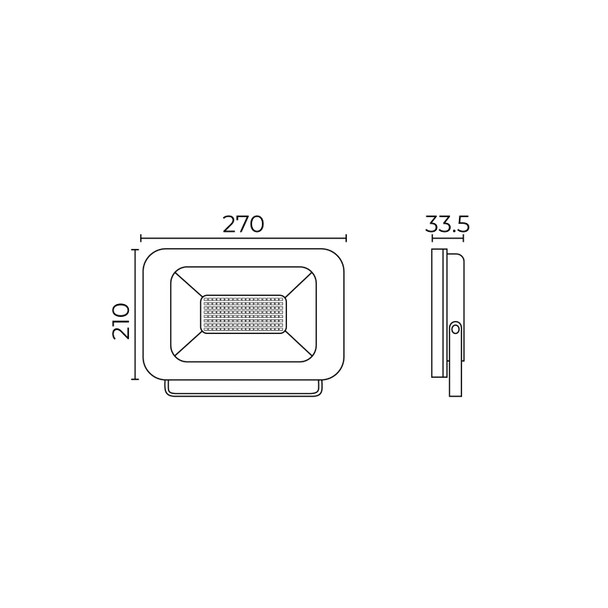 Reflector Led De Sobreponer En Piso 100 W 100-277 V~ Illux RL-36100