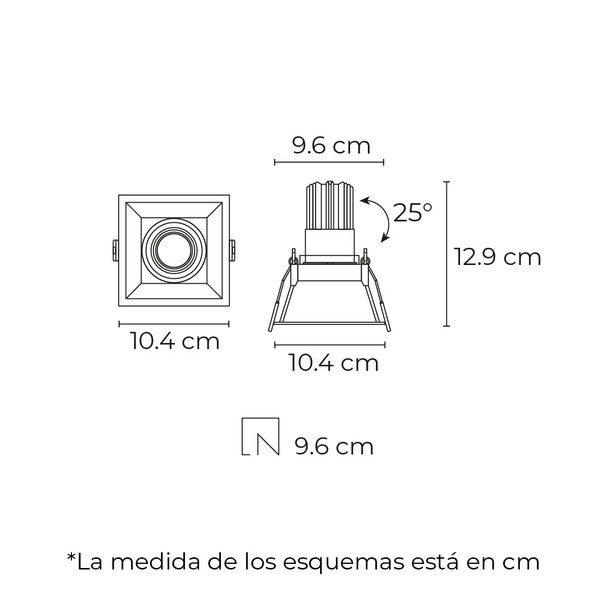 Lámpara Confort De Empotrar En Techo 50 W Max 127 V~ The Collection TH-3004