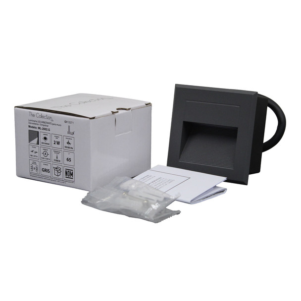 The Collection Lámpara Led Arbotante De Empotrar En Muro 2 W 100-277 V 3 000 K ML-2002