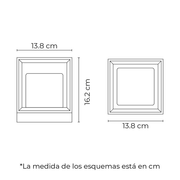 The Collection ML-3908 Lámpara Led Arbotante De Sobreponer En Muro/Techo/Piso 8 W 100-277 V 3 000 K