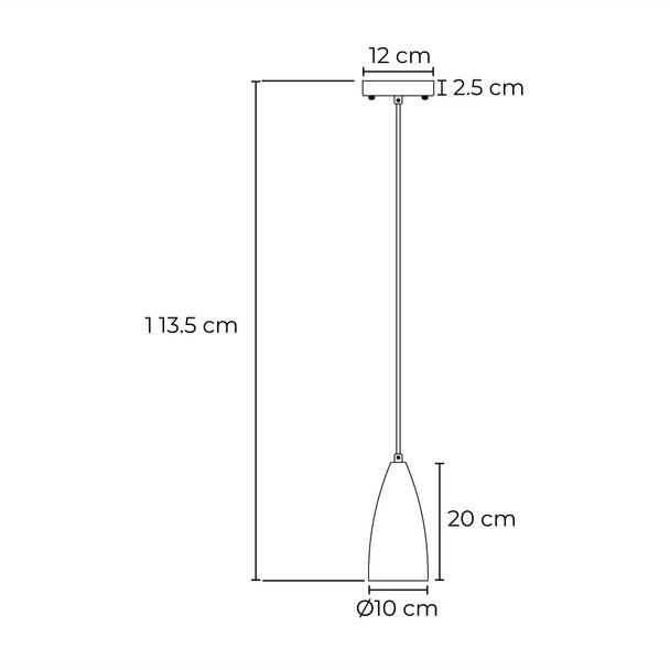 Dekor Lámpara Colgante Acabado Mate 4 W 120 Volts Luz Cálida 2 700 K DL-2405