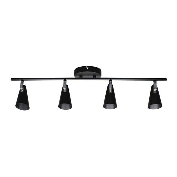Dekor Lámpara de Techo Negro Mate 4X35 W Max 120 Volts, GU10 Atenuables TR-2408