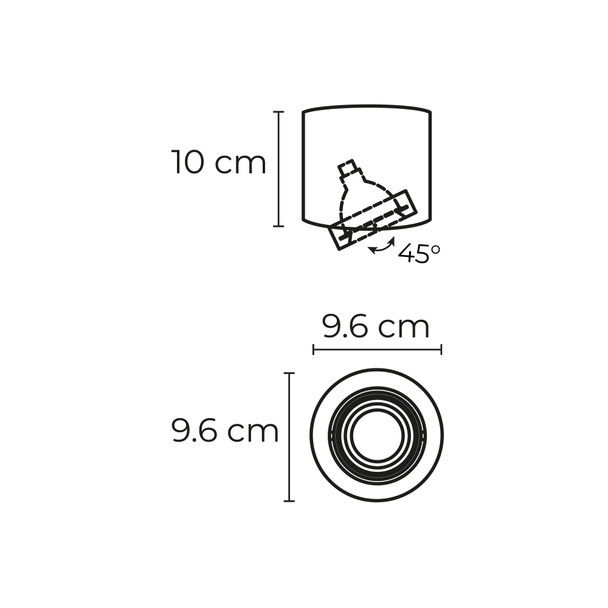 Illux Lámpara LED De Sobreponer En Techo 15 W Max 127 V TL-2916