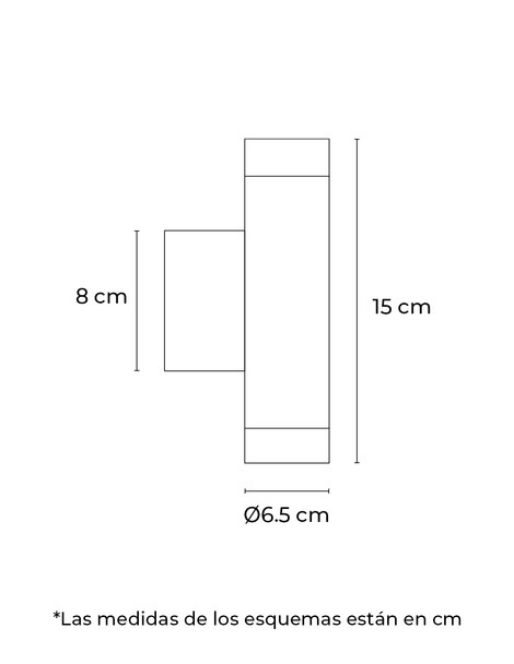 Dekor MH-6136 Arbotante Led Para Exterior 2X35 W Max 100-240 Volts