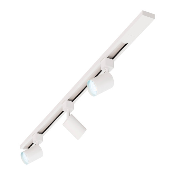 Illux Kit De Riel De 1 Metro De Sobreponer En Techo Con 3 Lámparas LED Kanon Small Atenuables 18 W 120 V~ TL-5150.RKT1