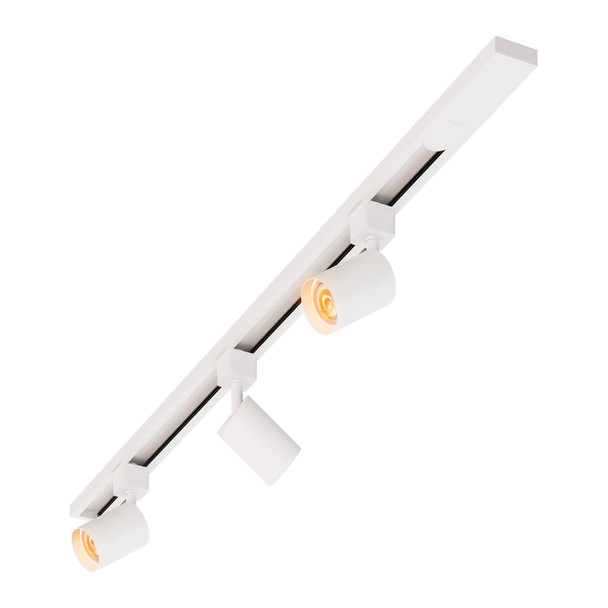 Illux Kit De Riel De 1 Metro De Sobreponer En Techo Con 3 Lámparas LED Kanon Small Atenuables 18 W 120 V~ TL-5150.RKT1