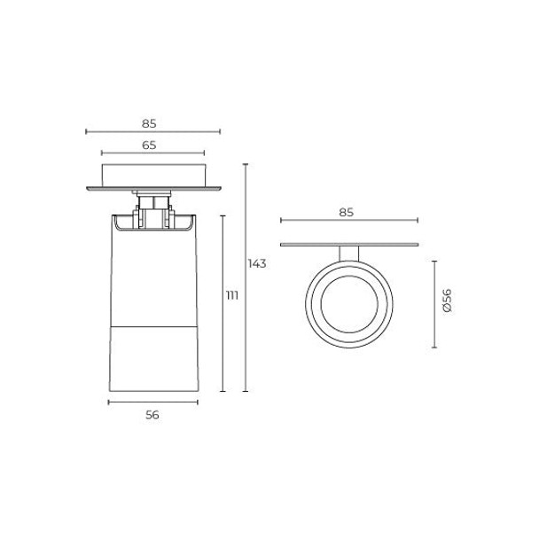 Lámpara De Empotrar Para Techo 10 W Max 120 V~ Illux TL-2911