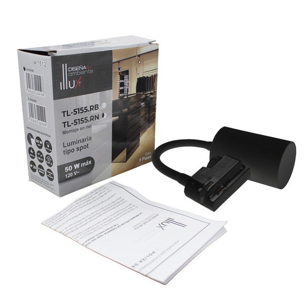 Illux Lámpara Kino Para Riel En Techo 50 W Max 120 V TL-5155.R