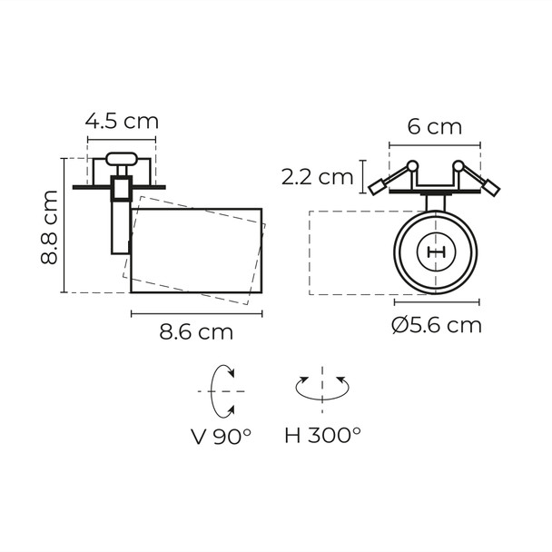 Illux Lámpara LED Soona E de Empotrar En Techo 50 W Max 120 V TL-5150.EM