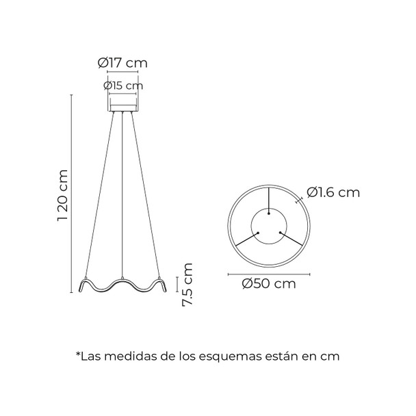 Lámpara Led De Suspender Techo Aluminio 24 W 120 V~ 2 700 K Dekor DL-2424