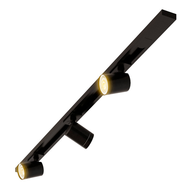 Illux TL-2910 Kit De Riel De 1 Metro De Sobreponer En Techo Con 3 Lámparas Led Deniz 10 W Max 120 V