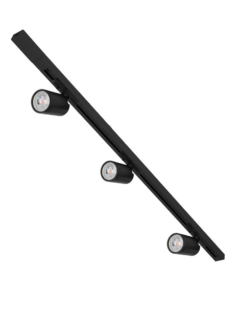 Illux TL-2910 Kit De Riel De 1 Metro De Sobreponer En Techo Con 3 Lámparas Led Deniz 10 W Max 120 V