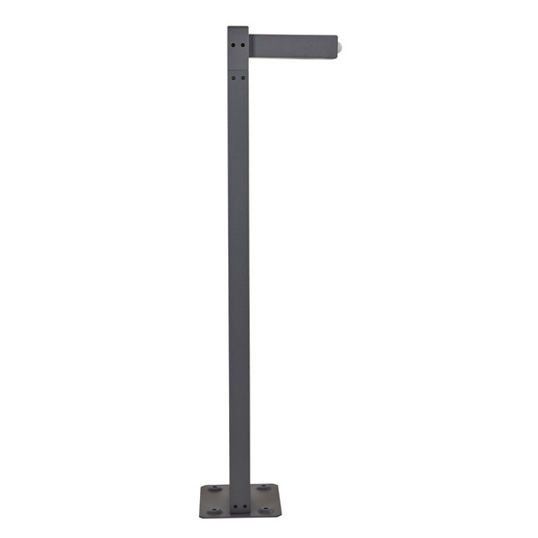 Illux Lámpara LED Bolardo Solar Con Sensor De Movimiento De Sobreponer En Piso 7 W 5.5 V- Panel Solar 2 700 K PS-1807