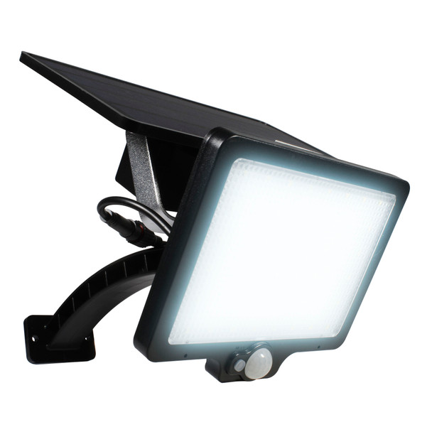 Dekor Lámpara Solar Para Jardín Led Con Sensor De Movimiento Negro 6 W Max. / 3.5 W 6.5 Volts, Luz Blanca MS-4706