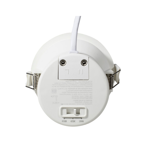Illux Lámpara Bryter De Empotrar En Techo Visual Confort Redondo LED 10 W 100-277 V 50° CCT Ajustable 3 000 K, 4 200 K, 6 500 K TL-4700