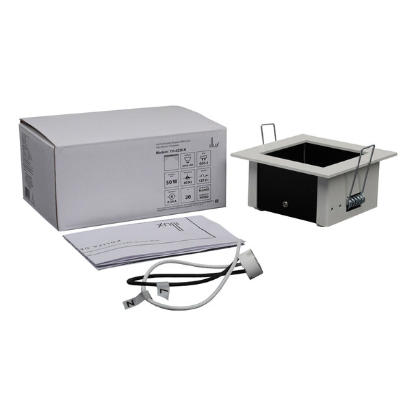 Illux Lámpara Cuadro De Empotrar En Techo 50 W Max 127 V TH-4230