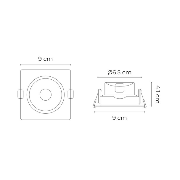 Illux Lámpara Led Site De Sobreponer En Techo 5 W 100-240 V TL-2902