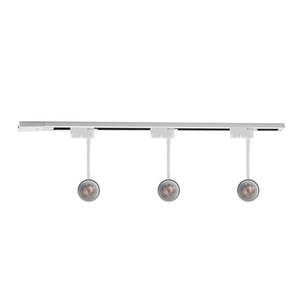 Illux Kit De Riel De 1 Metro De Sobreponer En Techo Con 3 Lámparas LED Kino 50 W Max 120 V~ TL-5155.RKT1