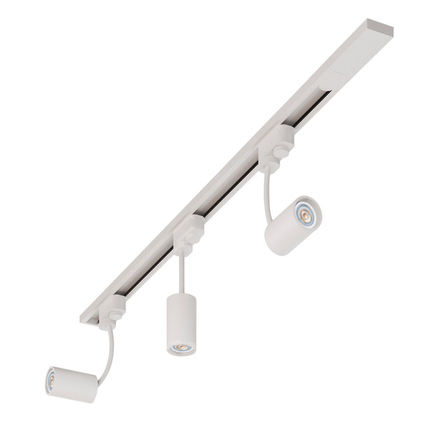 Illux Kit De Riel De 1 Metro De Sobreponer En Techo Con 3 Lámparas LED Kino 50 W Max 120 V~ TL-5155.RKT1