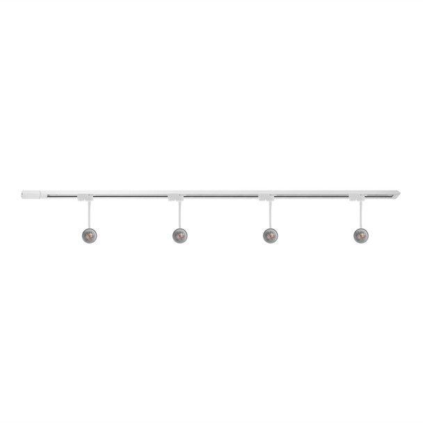 Illux Kit De 2 Rieles De 1 Metro De Sobreponer En Techo Con 4 Lámparas LED Kino 50 W 120 V~ TL-5155.RKT2