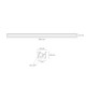 The Collection TL-4524.EMBWWOPKIT Kit De Perfil Cassini Wallwasher De Empotrar Para Tira Led Acabado Blanco Cubierta Opalino 2M