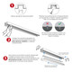The Collection TL-4524.EMBWWOPKIT Kit De Perfil Cassini Wallwasher De Empotrar Para Tira Led Acabado Blanco Cubierta Opalino 2M