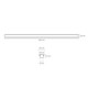 The Collection TL-4501.SORBNKIT2M Kit De Perfil Vega De Sobreponer Para Tira Led Acabado Blanco Cubierta Negra 2M