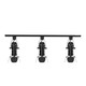 Illux TL-5141 Kit De Riel De 1 Metro De Sobreponer En Techo Con 3 Lámparas LED Fama Con Cortadores Atenuable 50 W MAX 120 V~