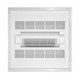 Illux Ventilador Led Fanlight Panel Blanco De Empotrar En Techo  40 W  110 V~ CCT Ajustable 3 000 K / 4 000 K / 6 500 K 6 Velocidades Con Control Remoto VT-9802.BMTC