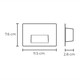 Illux ML-9903 Luminaria Led Costa Line Senda I De Empotrar En Muro 2 W 100-277 V ~ 2 700 K