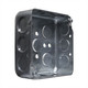 Con-X Caja de Conexión 4x4 Estándar Cuadrada Pasos de 1/2 Pulgada para Registro de Paso y Derivación Eléctrica Metálica Paquete 50 Piezas 700-01E12x50
