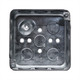 Con-X Caja de Conexión 4x4 Estándar Cuadrada Pasos de 1/2 Pulgada para Registro de Paso y Derivación Eléctrica Metálica Paquete 50 Piezas 700-01E12x50