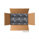 Con-X Caja Reforzada 4x4 Cuadrada con Salidas Combinadas 1/2 y 3/4 Pulgada para Registro de Paso y Derivación Metálica Paquete 25 Piezas 700-01R1234x25