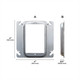 Con-X Paquete 100 Placas para Interruptor y Contacto 4x4 Elevada 3/4 700-0634x100